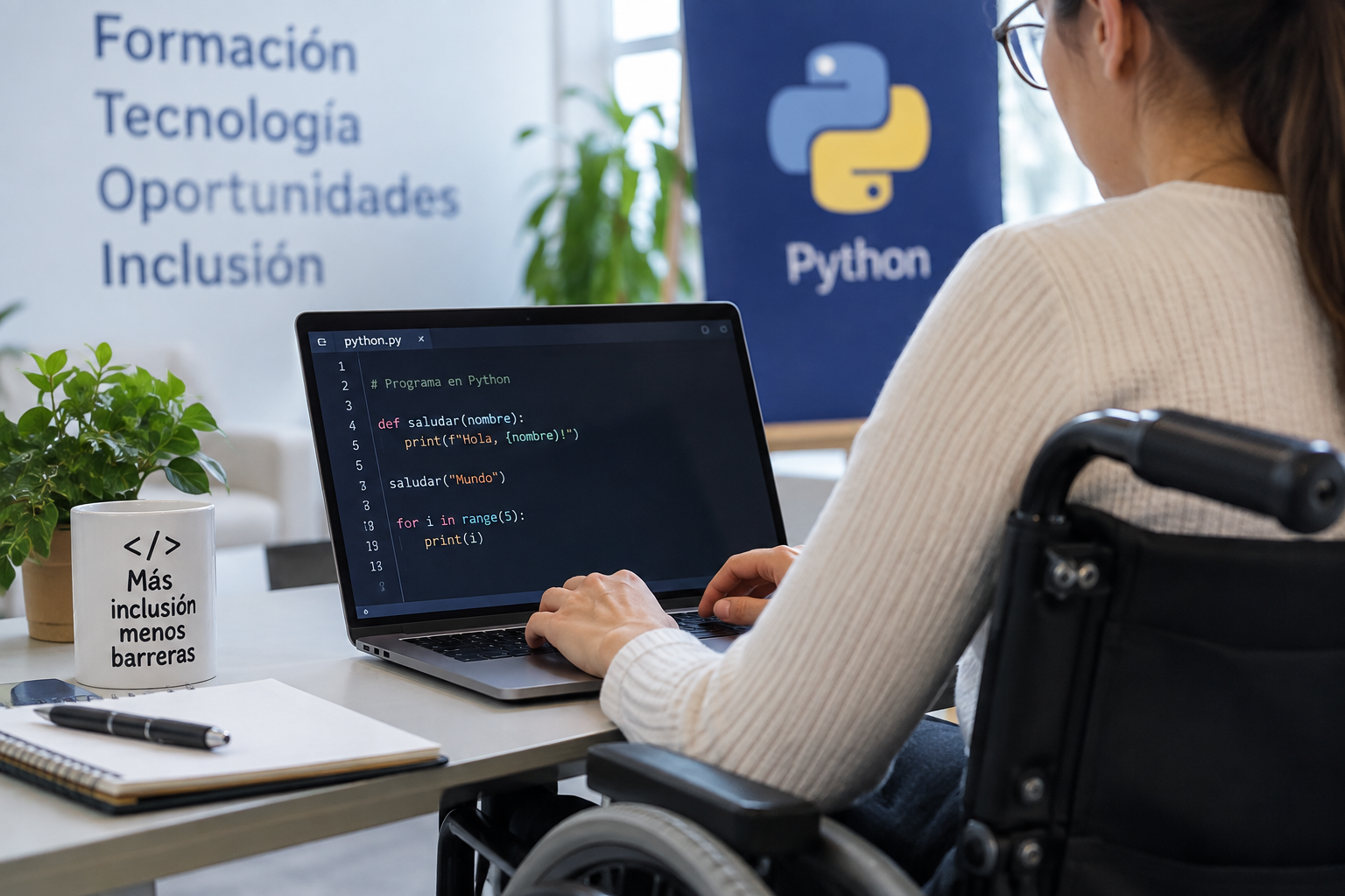 Fundación VASS ofrece formación gratuita en Python para personas con discapacidad Fundación VASS ofrece formación gratuita en Python para personas con discapacidad