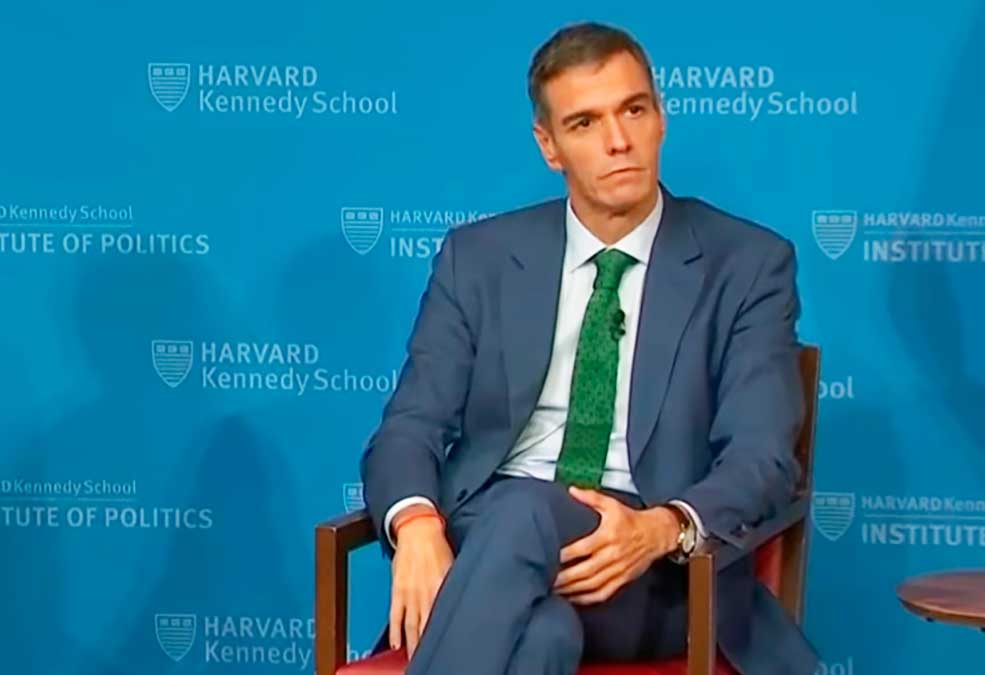 Harvard, la pregunta de Peter que acorraló a Sánchez en fin de gira
