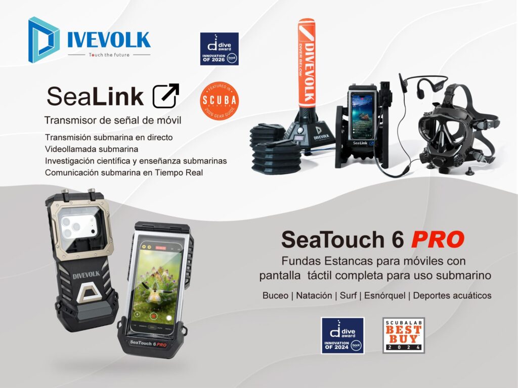 DIVEVOLK presenta SeaTouch 6 Pro, con una tecnología de pantalla táctil mejorada y protección hasta 60 metros de profundidad