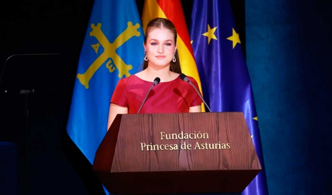 Leonor asume el reto de ser voz de jóvenes en tiempos de caos.