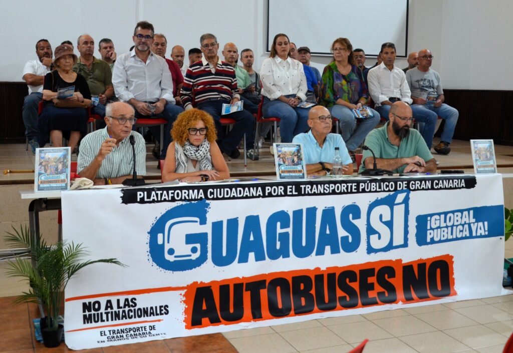 La Plataforma Ciudadana por el Transporte Público de Gran Canaria reclama que GLOBAL sea pública