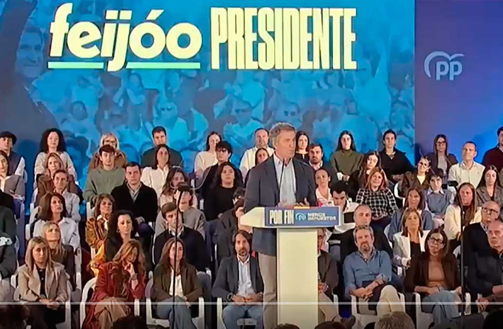 Feijóo, una campaña de palabras y no de piedras ni sectarismos.