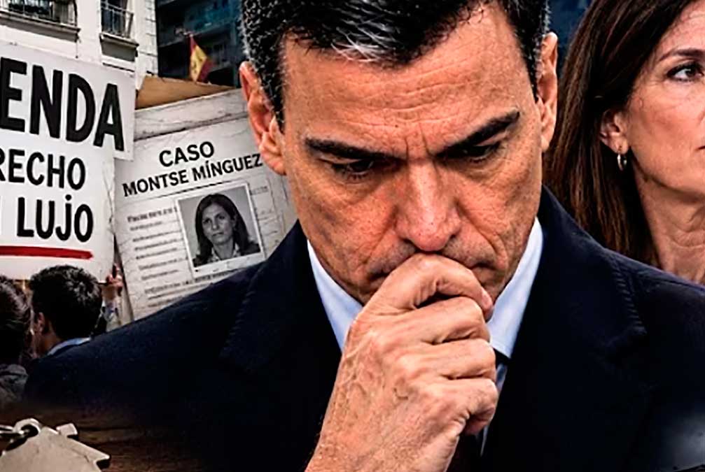 Sánchez, expedientado por convertir La Moncloa en un mitin electoral.