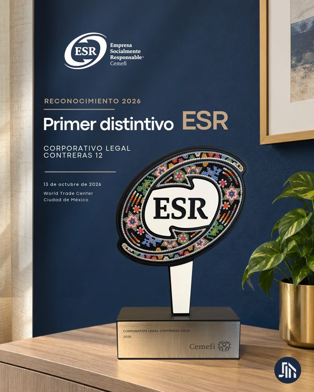 Juan Arturo Contreras y su nueva etapa tras el Distintivo ESR® otorgado a Corporativo Legal Contreras Doce